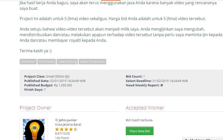 &#91;LOWONGAN FREELANCE&#93; Buatkan saya Video Motivasi atau Pengembangan Diri - Batch 1