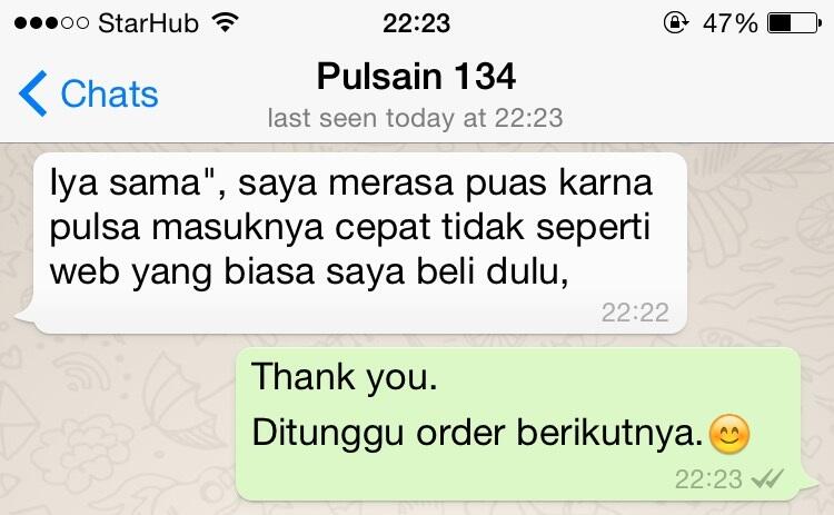Pulsa / Token Listrik PLN | BOLT | Telkomsel | XL | INDOSAT - Pembayaran BCA /Mandiri