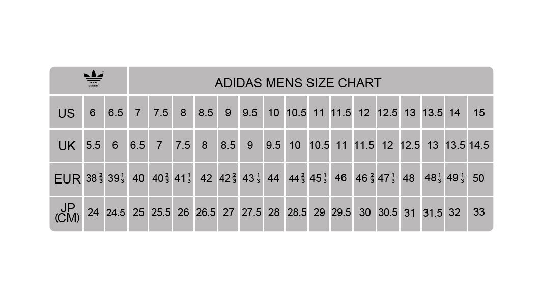 Adidas Men Shoes Size Chart