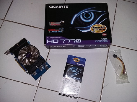 VGA GIGABYTE HD 7770 0C 1GB (Garansi 1,5 Tahun Lagi)