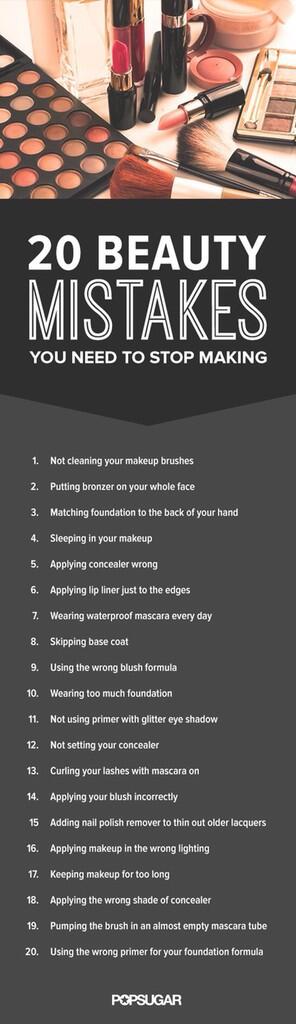 20 KESALAHAN dalam KECANTIKAN !