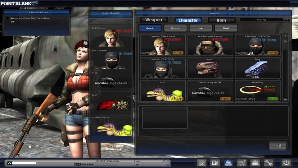 DIJUAL CHAR POINTBLANK PANGKAT KOLONEL GRADE 4