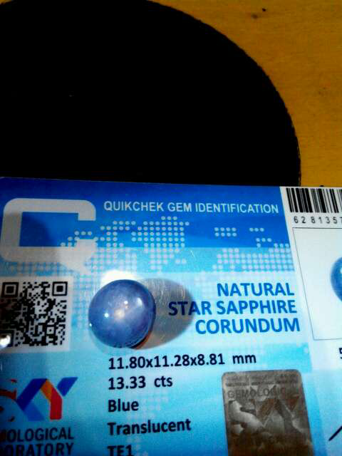 blue sapphire star 6 corundum lengkap memo