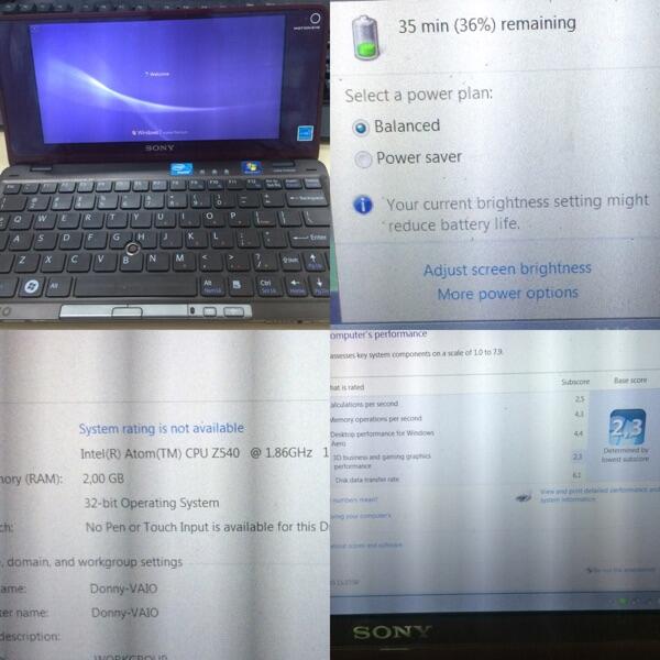 Vaio vgn-p45gk red pocket size 8inch ssd64gb