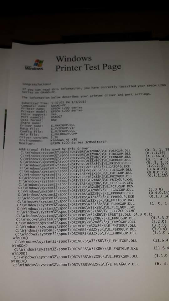 Epson L200 All-in-one Printers Siap Pakai