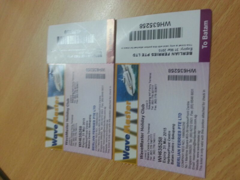 Tiket Ferry Wave master singapore - batam (one way)