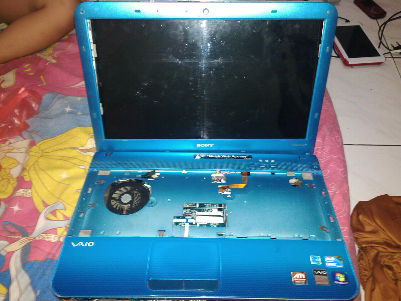 RUSAK PRETELAN SONY VAIO PCG-61211w i5