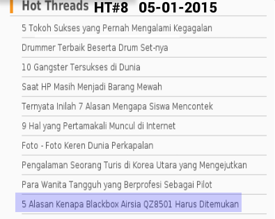 5 Alasan Kenapa Blackbox Airsia QZ8501 Harus Ditemukan