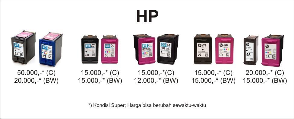 CARTRIDGE BEKAS DAN BARU DIBELI HARGA SUKA SAMA SUKA