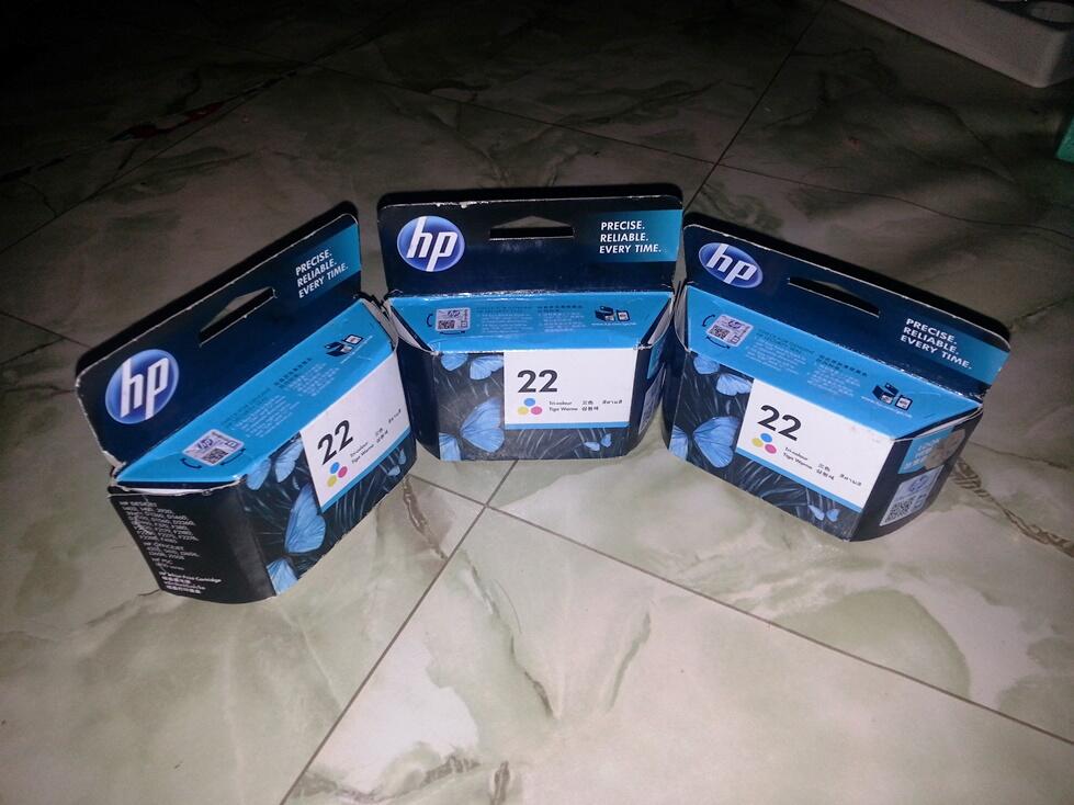 Jual Tinta Cartridge HP 22 Segel