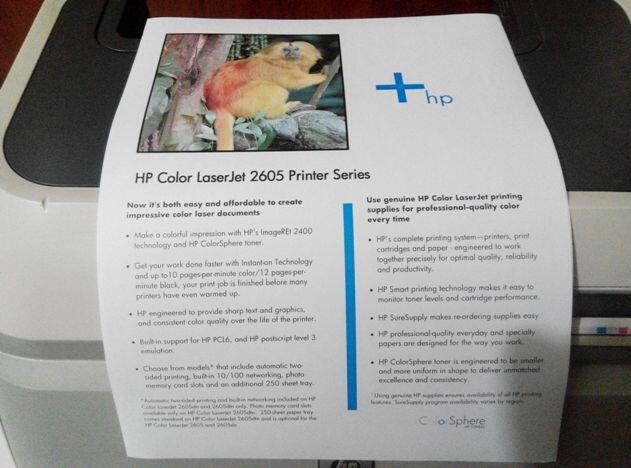 Printer Laser Warna HP 2605 DN Toner Ori Bisa Duplex & Share DiJaringan LAN