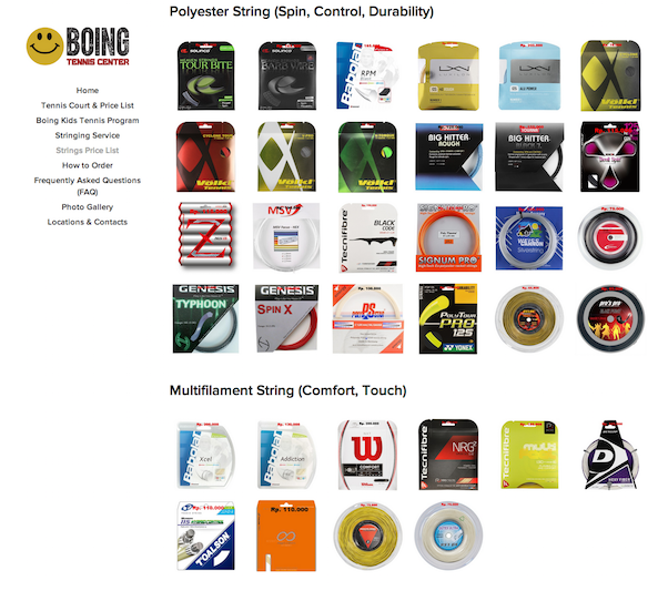 Boing Sport Professional Stringing Service (Tennis/Badminton) USRSA MRT Certified
