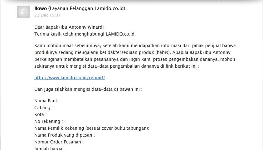 belanja online di LAMIDO ?? pikir2 dolo deh