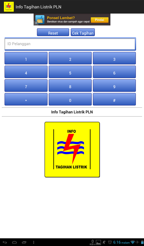 { APK } aplikasi sederhana mengetahui tagihan listrik