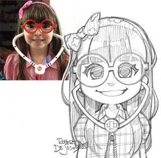 Seni Keren foto asli dijadikan Kartun ( Imut Detected )