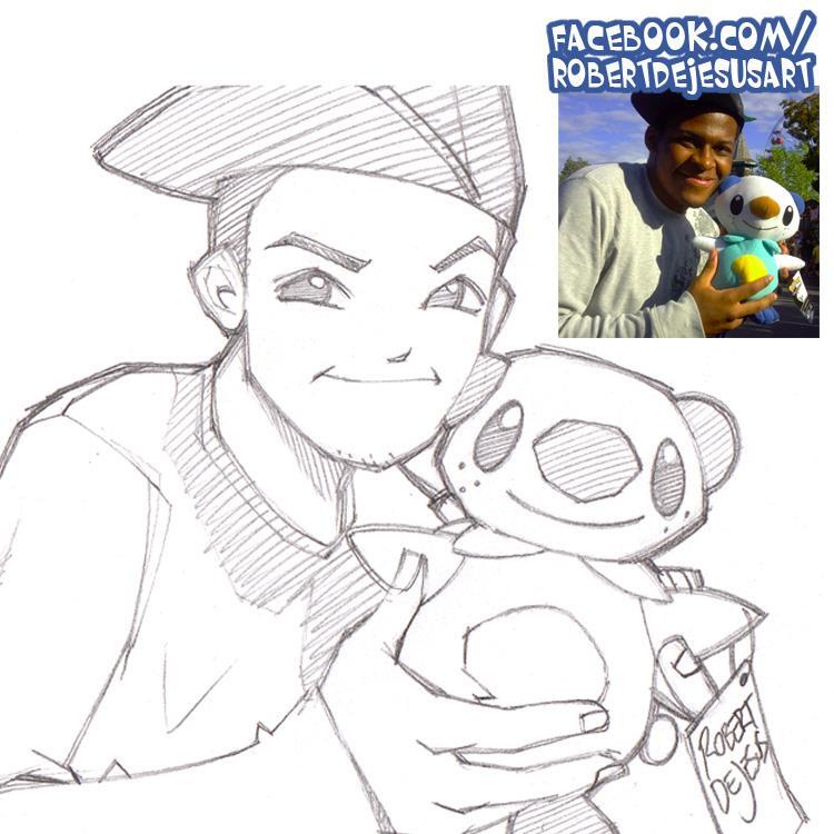 Seni Keren foto asli dijadikan Kartun ( Imut Detected )