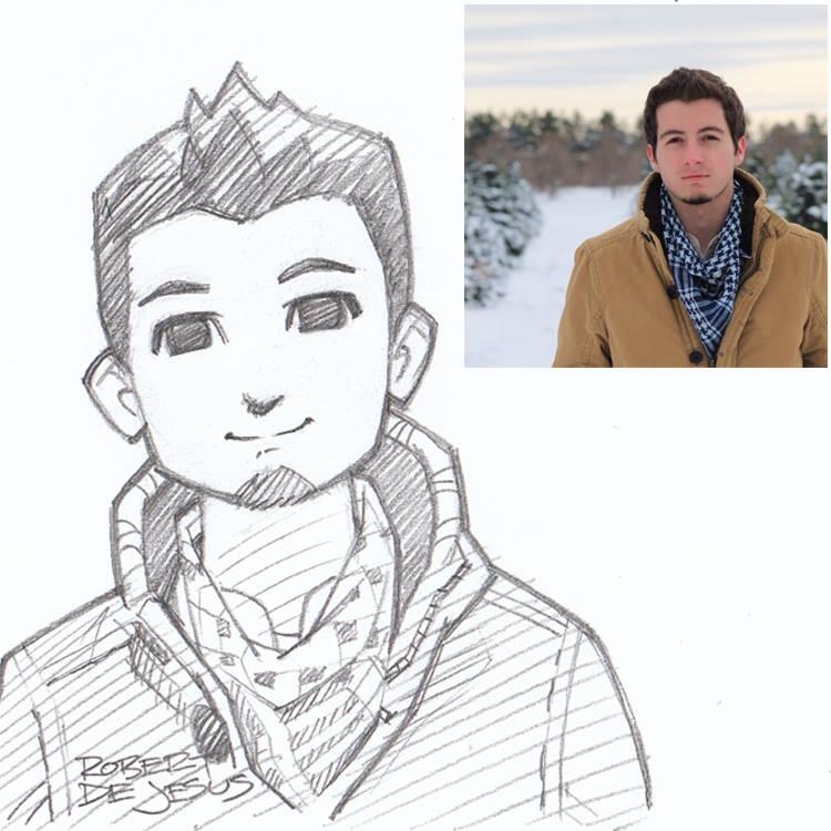 Seni Keren foto asli dijadikan Kartun ( Imut Detected )