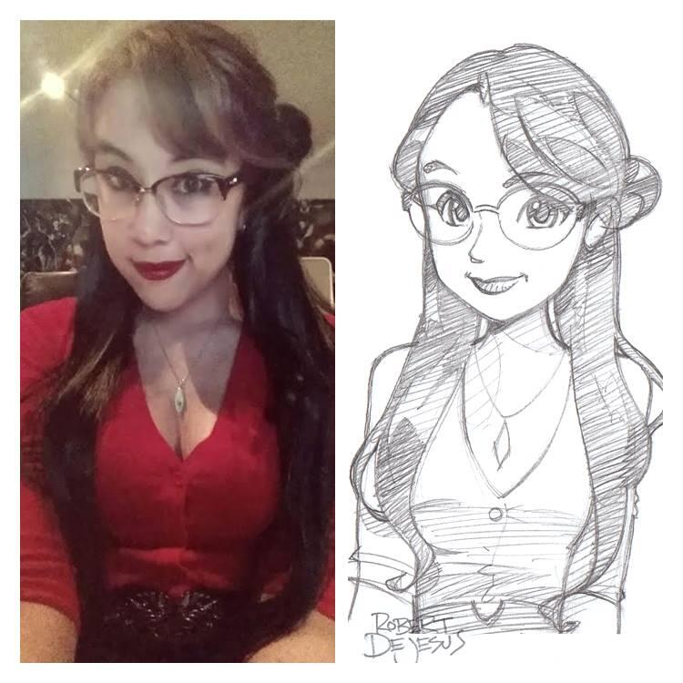 Seni Keren foto asli dijadikan Kartun ( Imut Detected )