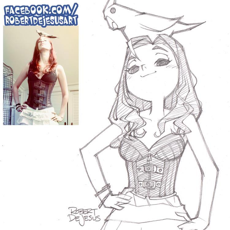 Seni Keren foto asli dijadikan Kartun ( Imut Detected )