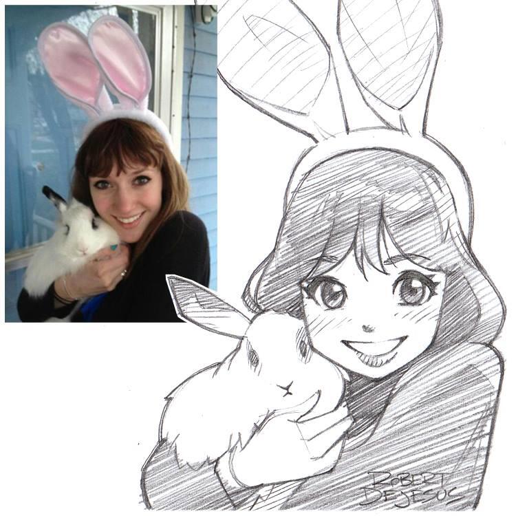 Seni Keren foto asli dijadikan Kartun ( Imut Detected )