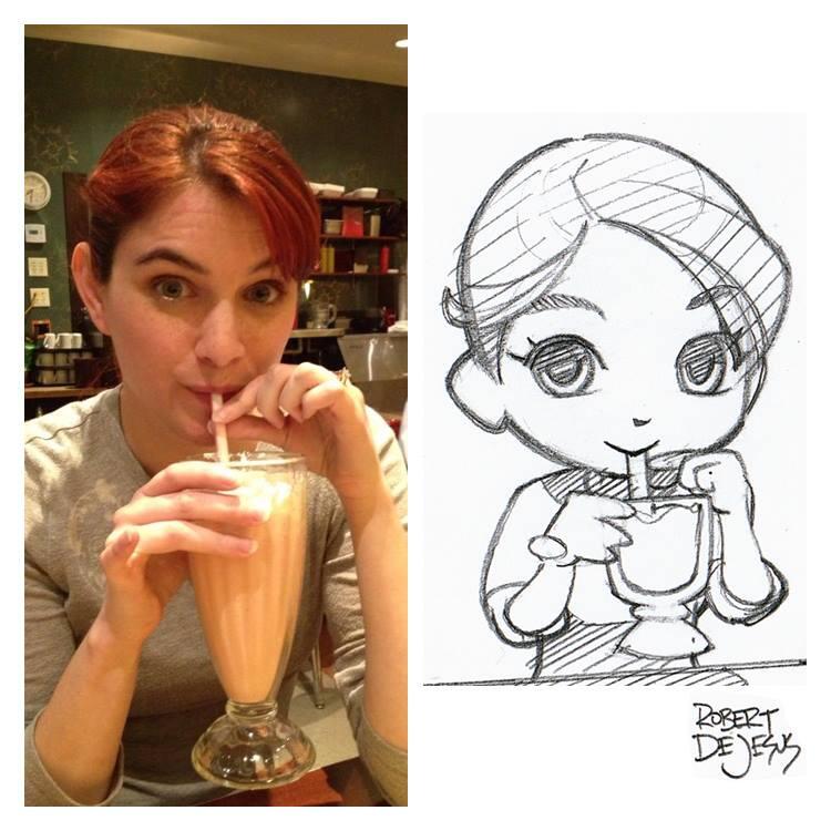 Seni Keren foto asli dijadikan Kartun ( Imut Detected )