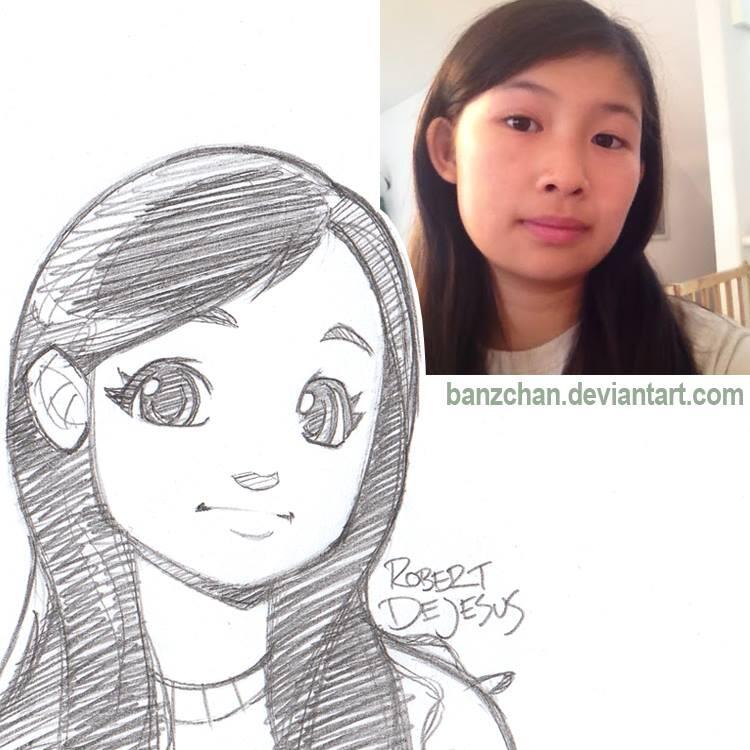 Seni Keren foto asli dijadikan Kartun ( Imut Detected )