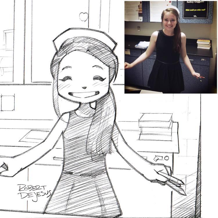 Seni Keren foto asli dijadikan Kartun ( Imut Detected )