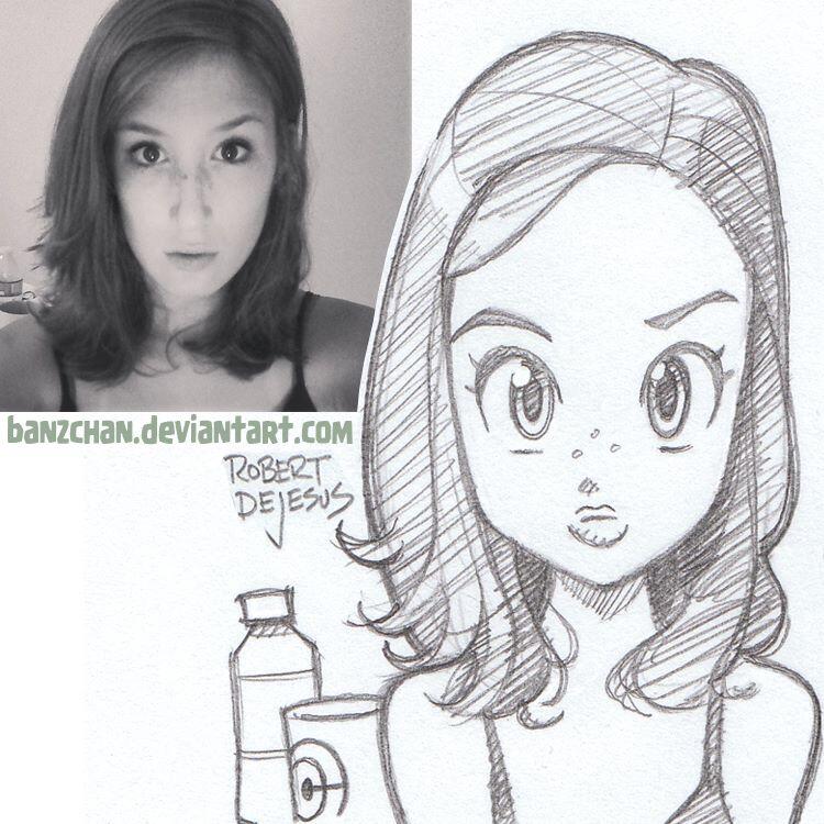 Seni Keren foto asli dijadikan Kartun ( Imut Detected )