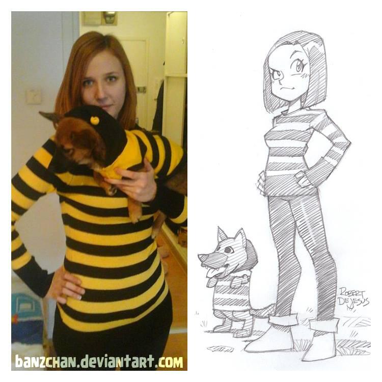 Seni Keren foto asli dijadikan Kartun ( Imut Detected )