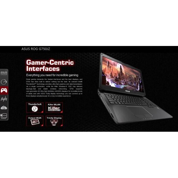 ROG Laptop "Asus ROG G750JZ - T4222H Black"
