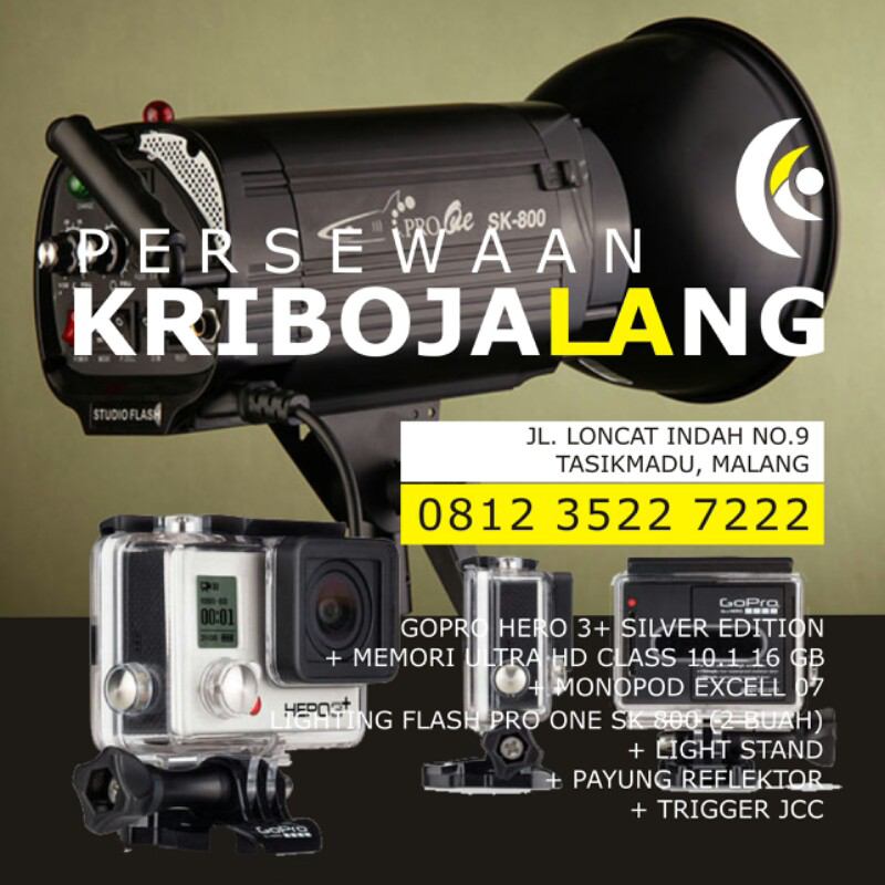 Sewa GoPro &amp; Lighting Studio Murah Malang!