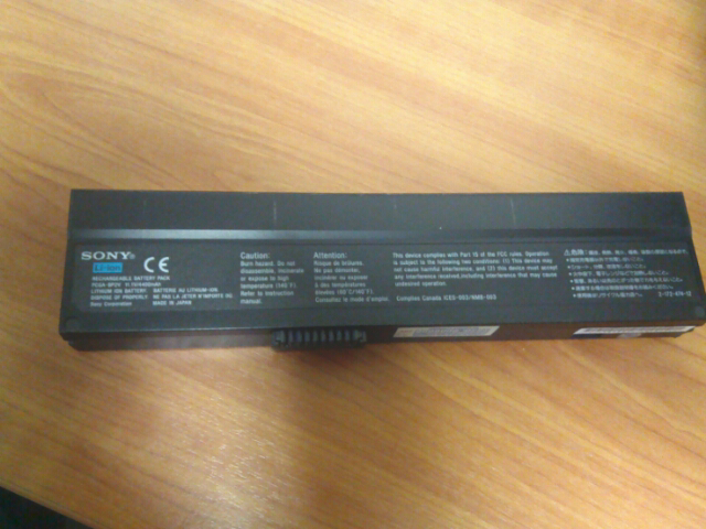 Batre laptop vaio jadul