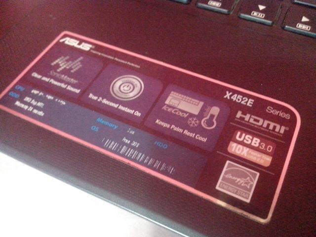 Asus X452E Amd E1-2500 HDD 500GB Garansi masih panjang | Surabaya