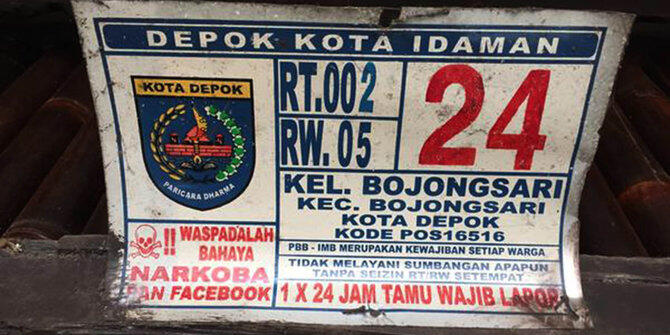 Di Depok, Facebook dianggap berbahaya, sama dengan narkoba