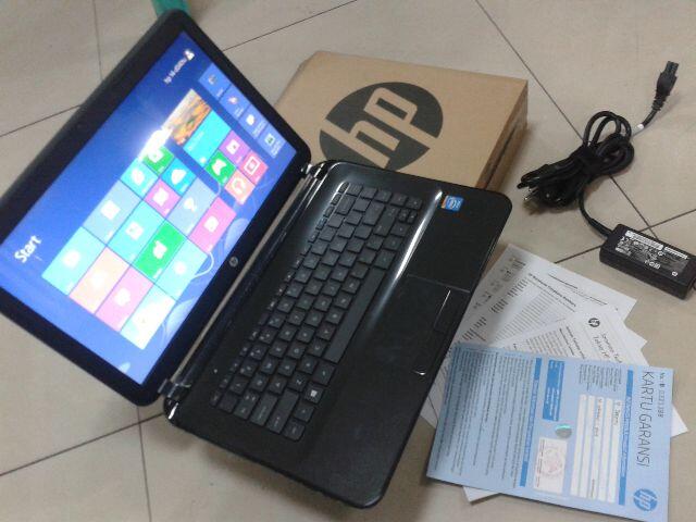 (masih gress) LAPTOP HP 14-D040TU-FULSET-Grns Resmi