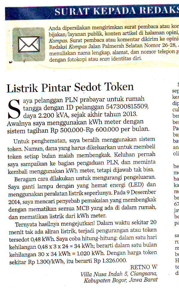KONSUMEN PLN COBA SIMAK SP INI, bingun yang maling itu siapa??