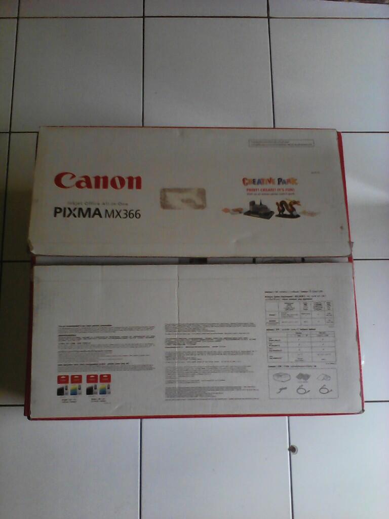 JUAL PRINTER - COPY - FAX - SCAN - DIRECT PHOTO CANON PIXMA MX 366 100% MULUS ABIZZZ