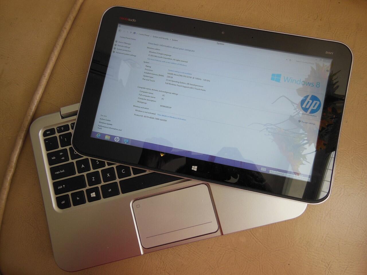 Jual HP Envy X2 Silver Mulus