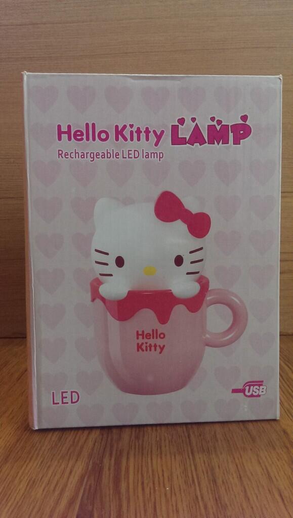 Lampu Cangkir Hello Kitty !! BISA DI CAS ULANG, MASUK YUK...