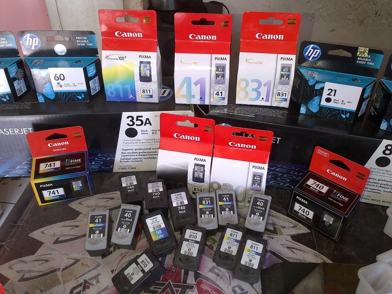 HP LaserJet , HP DeskJet , Canon , Pixma All Tipe