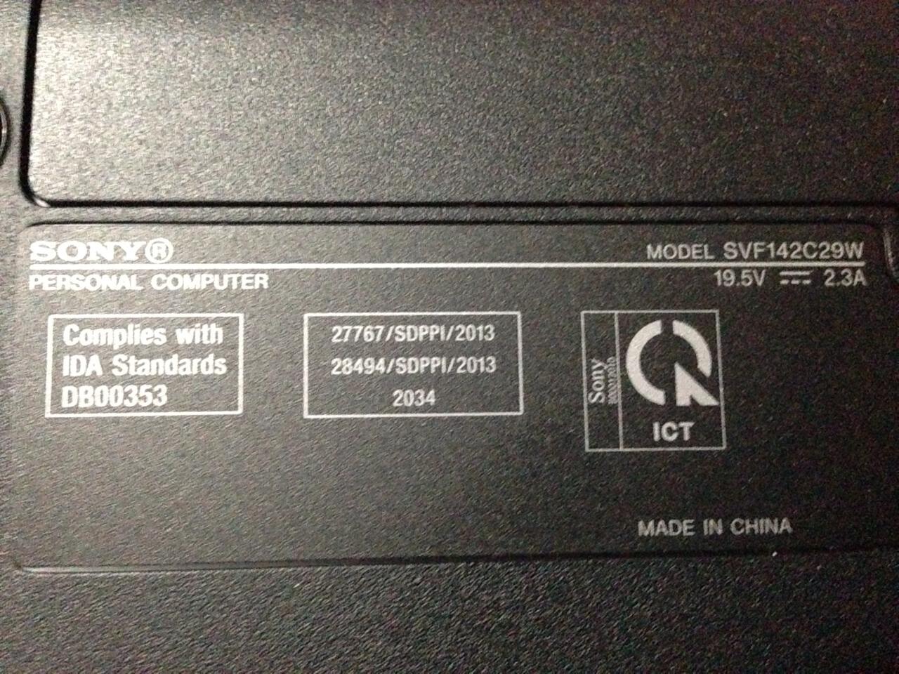 Sony Vaio SVF142C29W