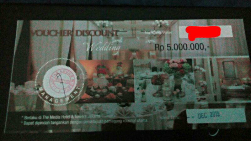 Voucher Wedding Discount