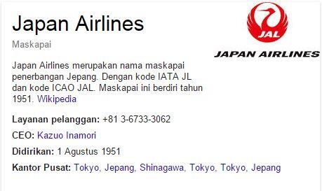 Sejarah Berkembangnya Maskapai Japan Airlines