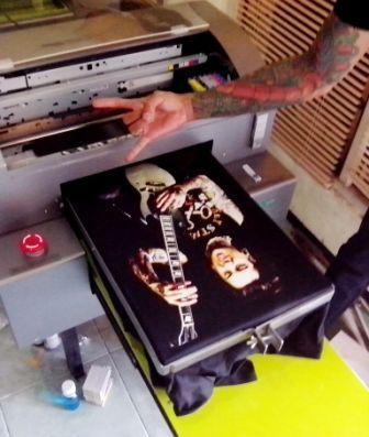 Printer DTG A3 Untuk Sablon Kaos Semua Warna Profit Rp.400RB/Hari