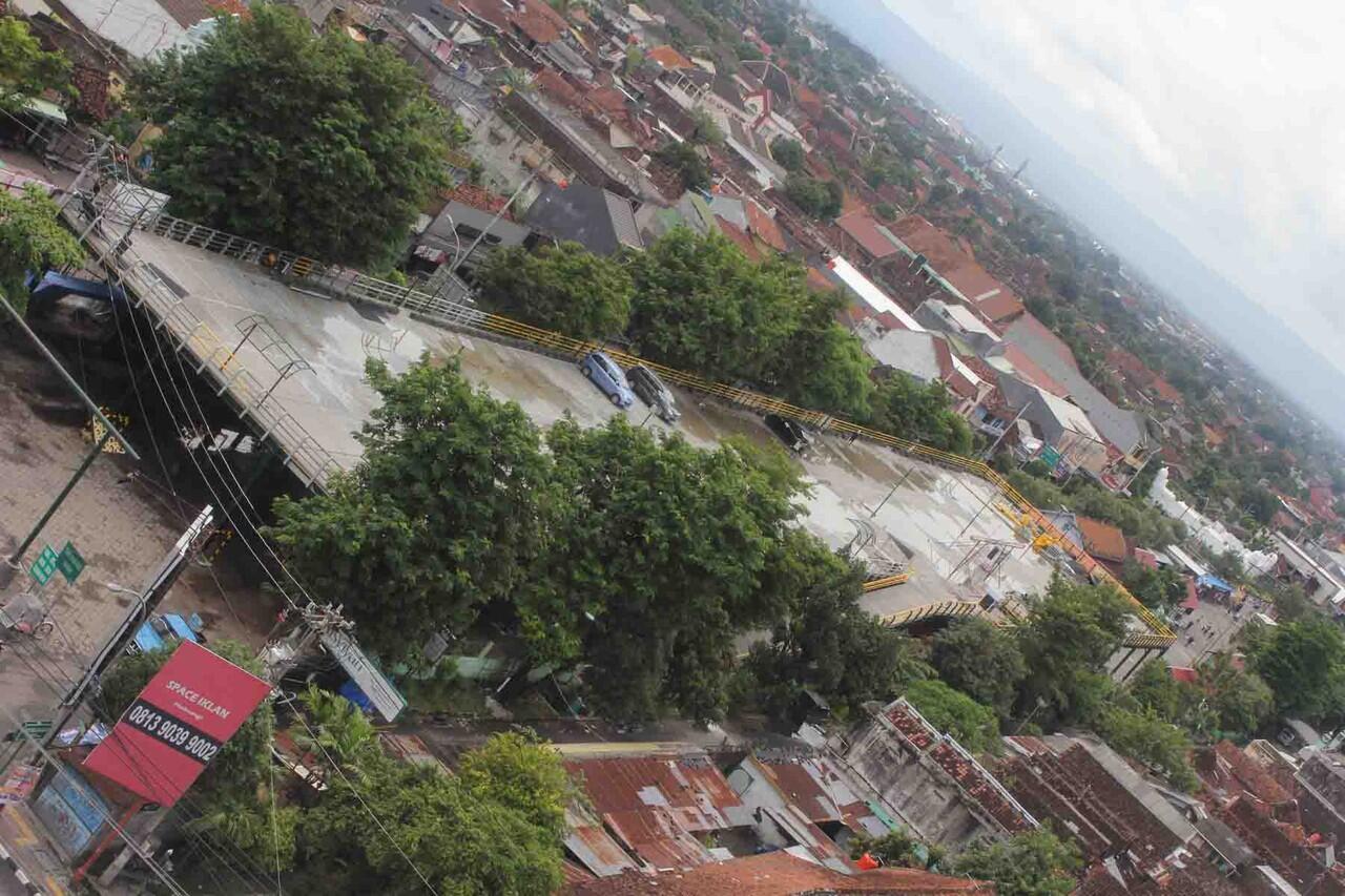 parkiran baru di Jogja (PABEAN) kalau dilihat dari atas