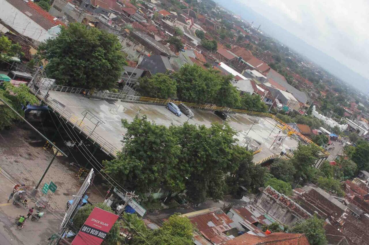 parkiran baru di Jogja (PABEAN) kalau dilihat dari atas