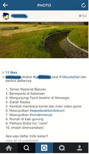 #10BucketList yang lagi Hits di Instagram
