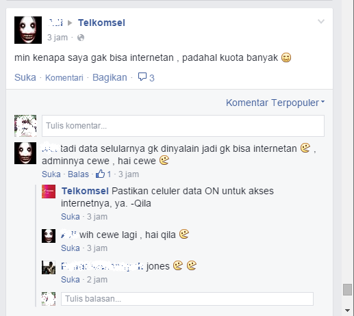 Troll terhadap Telkoms*l di Facebook. Ngakak Inside, coeg!!!