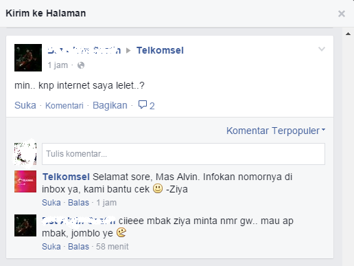 Troll terhadap Telkoms*l di Facebook. Ngakak Inside, coeg!!!