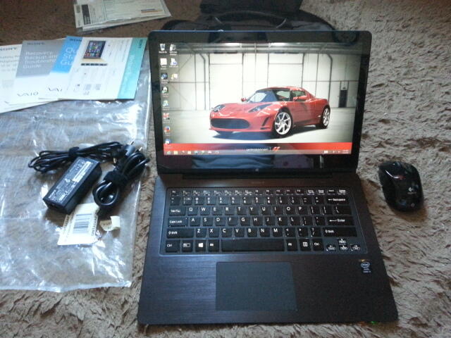 Ultrabook Sony Vaio FLIP HASWELL Full HD Touchscreen Hybrid SSD FIT PRO Yuk Mari..
